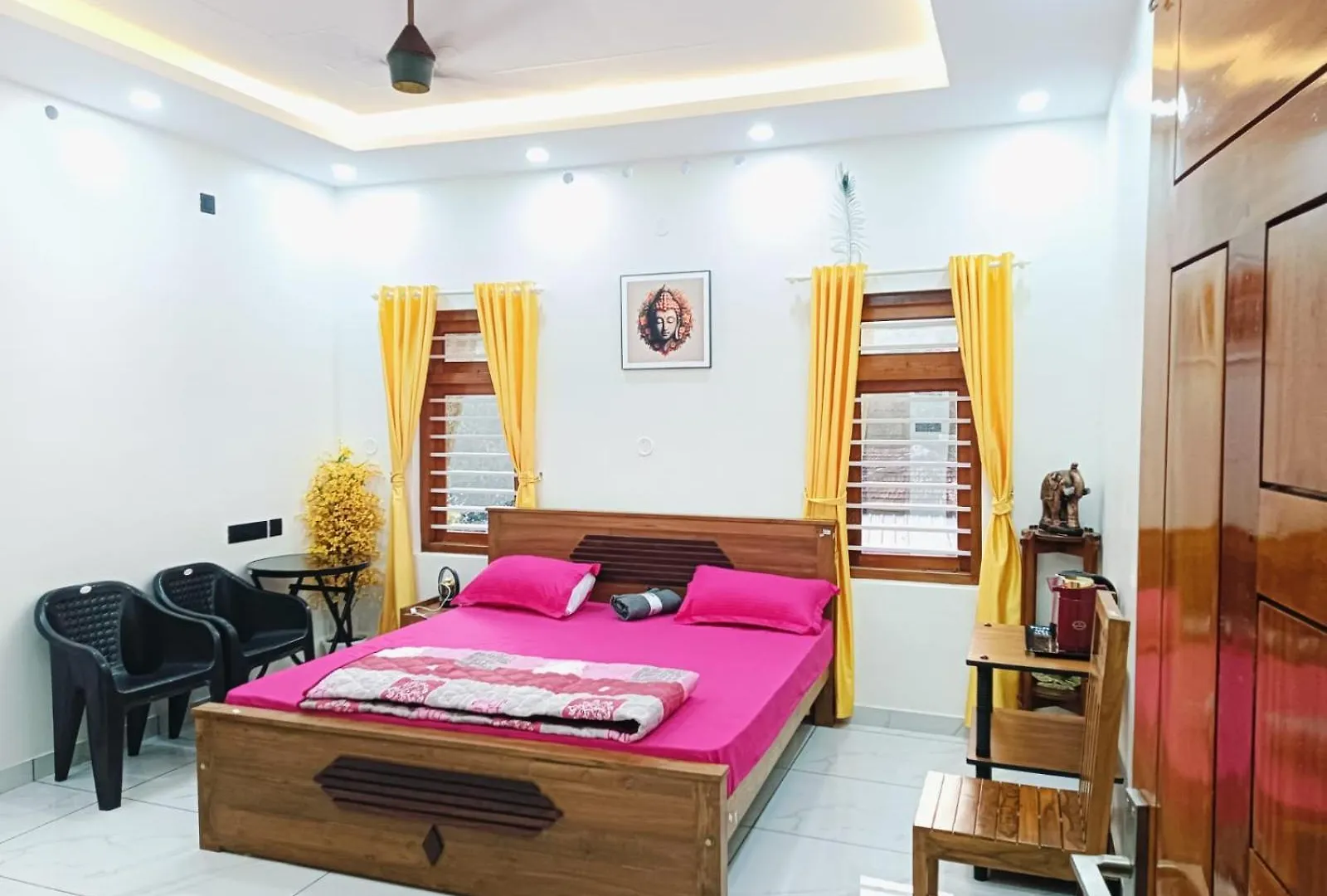 Quarto em Acomodações Particulares Pepper Jazz Varkala